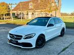 Mercedes C63 AMG 4.0 V8 Bi Turbo Break Pano Lichte Vracht, Auto's, Automaat, Wit, Bedrijf, Break