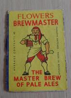 Flowers Brewmaster etiket luciferdoosje, Gebruikt, Ophalen of Verzenden, Luciferdoosjes of -merken