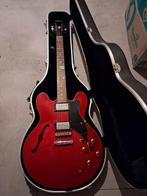 Epiphone semi acoustische gitaar cherry + case, Ophalen, Gebruikt, Semi-solid body, Epiphone