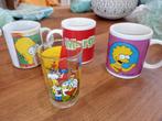 Lot de mugs et verres "The Simpsons" - "Pokémon" - "Disney", Ophalen, Gebruikt, Glas