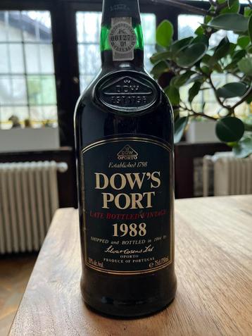 Porto Dow's, millésime en bouteille tardive 1988, Autres régions, Enlèvement ou Envoi, Pleine, Porto