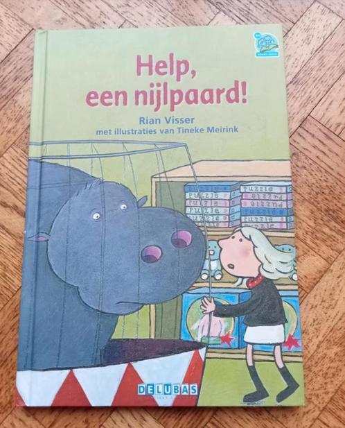 Rian Visser: Help, een nijlpaard! AVI E4, Boeken, Kinderboeken | Jeugd | onder 10 jaar, Gelezen, Ophalen of Verzenden