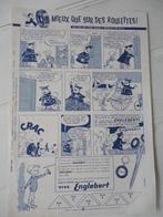 Englebert pneus - publicité - supplément tintin - 1959, Collections, Marques & Objets publicitaires, Autres types, Utilisé, Enlèvement ou Envoi