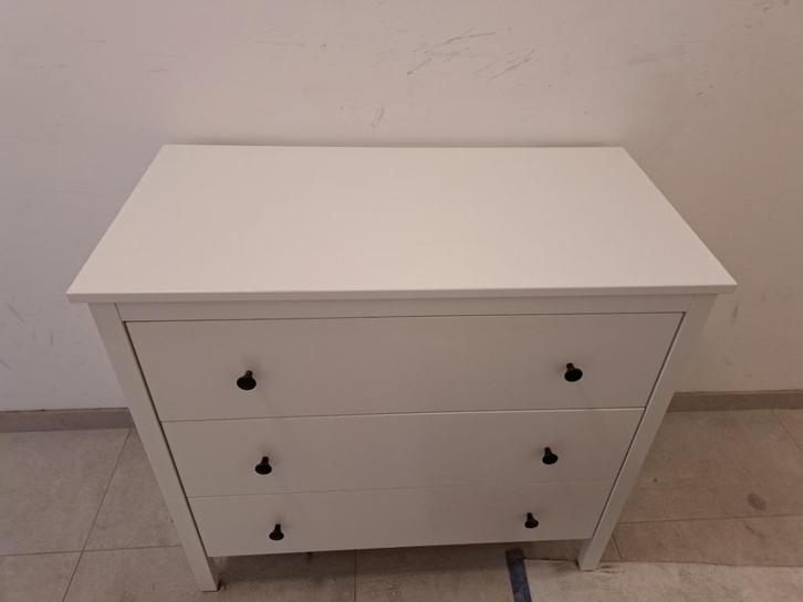 Witte ladekast, Huis en Inrichting, Kasten | Ladekasten, Gebruikt, Minder dan 100 cm, 50 tot 100 cm, 25 tot 50 cm, Overige materialen