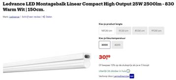 LEDVANCE  linear LED 1500 power (9 stuks) beschikbaar voor biedingen