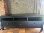 Zwarte Tv kast. 3 schuiven., Huis en Inrichting, Kasten |Televisiemeubels, Ophalen, Gebruikt, 100 tot 150 cm, Minder dan 100 cm