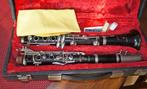Schitterende „Regent” klarinet, Bb, in hout, gestempeld leer, Muziek en Instrumenten, Bes-klarinet, Gebruikt, Ophalen of Verzenden