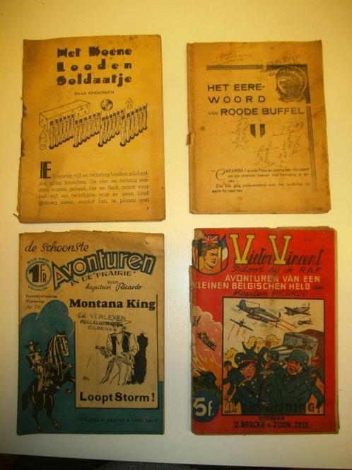 Lot van 4 boekjes volkse literatuur ( Verzam-032 ), Collections, Collections Autre, Utilisé, Enlèvement ou Envoi