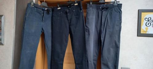 3 blauwe jongens of herenbroeken H&M Mt S, Vêtements | Hommes, Pantalons, Comme neuf, Taille 46 (S) ou plus petite, Bleu, Enlèvement ou Envoi