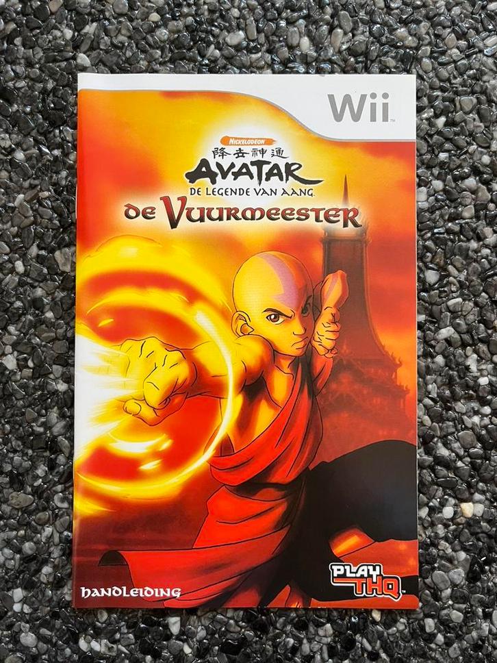 Avatar - De Vuurmeester (Wii) Handleiding, Games en Spelcomputers, Games | Nintendo Wii, Zo goed als nieuw, Ophalen of Verzenden