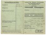 CM Lidmaatschapskaart 1947, Enlèvement ou Envoi