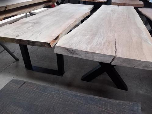 Tafelbladen Planken boomstamtafels wandplanken salontafel, Huis en Inrichting, Tafels | Eettafels, Nieuw, Ophalen
