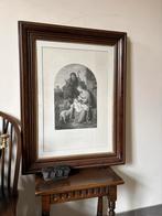 Grote 19de eeuwse kopergravure ., Antiek en Kunst, Ophalen