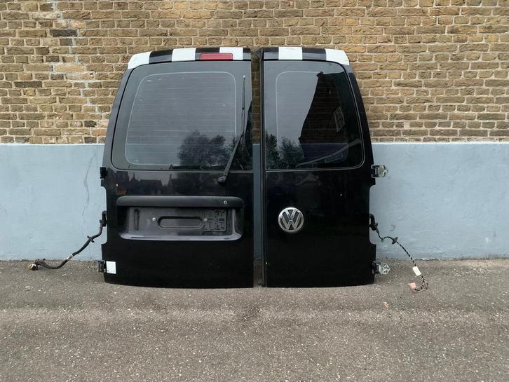 portier achter volkswagen caddy III 2004 tot 2015 zwart, Auto-onderdelen, Carrosserie, Achterklep, Volkswagen, Achter, Gebruikt