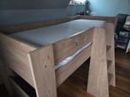 Hoogslaper kinderbed + lattenbodem + matras + bureau, Ophalen, Gebruikt, Hoogslaper