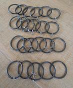 23 zwarte gordijn ringen, Huis en Inrichting, Stoffering | Gordijnen en Lamellen, Ophalen of Verzenden, Nieuw