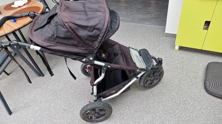 Mountain Urban Jungle Koets+Buggy+MaxiCosi-adapter, Enfants & Bébés, Buggys, Comme neuf, Autres marques, Protection de pluie, Dossier réglable