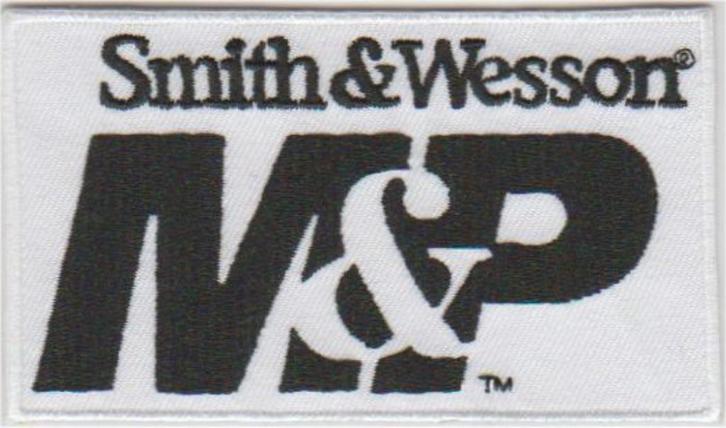 Smith Wesson MP stoffen opstrijk patch embleem #2, Verzamelen, Kleding en Patronen, Nieuw, Verzenden