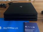 PS4 PRO 1TB + VR avec casque et caméra + 2 manettes + câbles, Met 2 controllers, Met harde schijf, Gebruikt, 1 TB