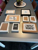 Set ikeakaders wit zwart hout, Huis en Inrichting, Woonaccessoires | Lijsten, Ophalen, Zo goed als nieuw, Hout