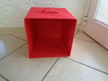 Box rangement pliable rouge