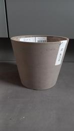 Cache pot beige ecopots, Jardin & Terrasse, Pots de fleurs, Neuf, Enlèvement ou Envoi, Moins de 25 cm, Rond