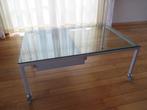 Glazen salontafel, Huis en Inrichting, Tafels | Salontafels, 50 tot 100 cm, Minder dan 50 cm, Glas, 100 tot 150 cm