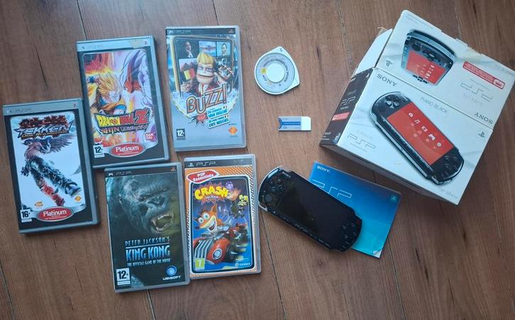 PSP 3004, Games en Spelcomputers, Spelcomputers | Sony PSP, PSP, Zwart, Ophalen of Verzenden