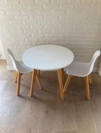 CASA Kindertafel + 2 stoelen, Huis en Inrichting, Stoelen, Ophalen, Twee, Wit, Hout