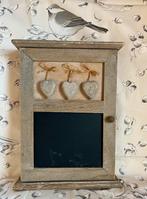 Boite a clef tableau mémo en bois de style shabby chic, Moins de 50 cm, Enlèvement, Utilisé, Bois