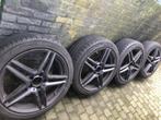Mat-donkergrijze sportieve double spoke velgen, Ophalen, 18 inch, Gebruikt, Banden en Velgen
