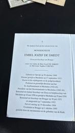 Monseigneur De Smedt 1909-1995, Verzamelen, Verzenden, Bidprentje