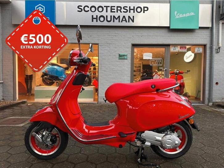 Vespa Primavera 50cc 45Km/h RED EDITION, Vélos & Vélomoteurs, Scooters | Vespa, Neuf, Autres modèles, Essence