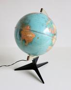 Seventies globe / Vintage wereldbol met verlichting, Utilisé, Enlèvement ou Envoi