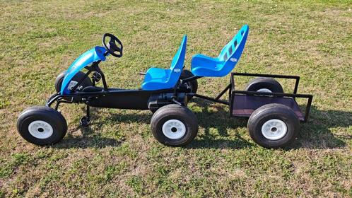 Berg Gocart + duozit + aanhangwagen als nieuw, Kinderen en Baby's, Speelgoed | Buiten | Skelters, Zo goed als nieuw, Berg, Duozit