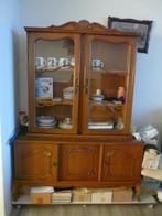 GRATIS :Vintage vitrinekast , grondig op te poetsen., Ophalen, 100 tot 150 cm, Klassiek, 150 tot 200 cm