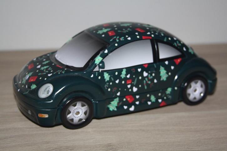 blik Volkswagen Kever / Beetle 22 cm , wielen draaien, Verzamelen, Blikken, Zo goed als nieuw, Koek(jes), Overige merken, Ophalen of Verzenden