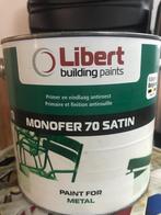 Libert Monofer 70 zwarte satijnverf, Doe-het-zelf en Bouw, Verf, Beits en Lak, Zwart, Nieuw, Ophalen of Verzenden, Verf