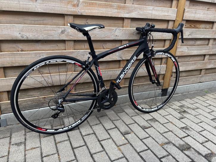 Race koersfiets meisjes of dames Flanders RS1 mat zwart, Fietsen en Brommers, Fietsen | Dames | Sportfietsen en Toerfietsen, Zo goed als nieuw