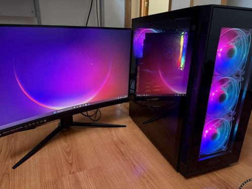 Volledige Gaming Set Up met alles erop en eraan!, Computers en Software, Desktop Pc's, Gebruikt, HDD, SSD, 16 GB, Met videokaart