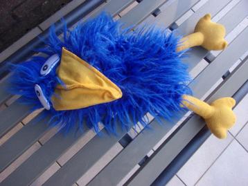 HANDPOP : BLAUWE VOGEL beschikbaar voor biedingen