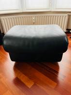Pouf en cuir vert, Ophalen, Gebruikt, Leer