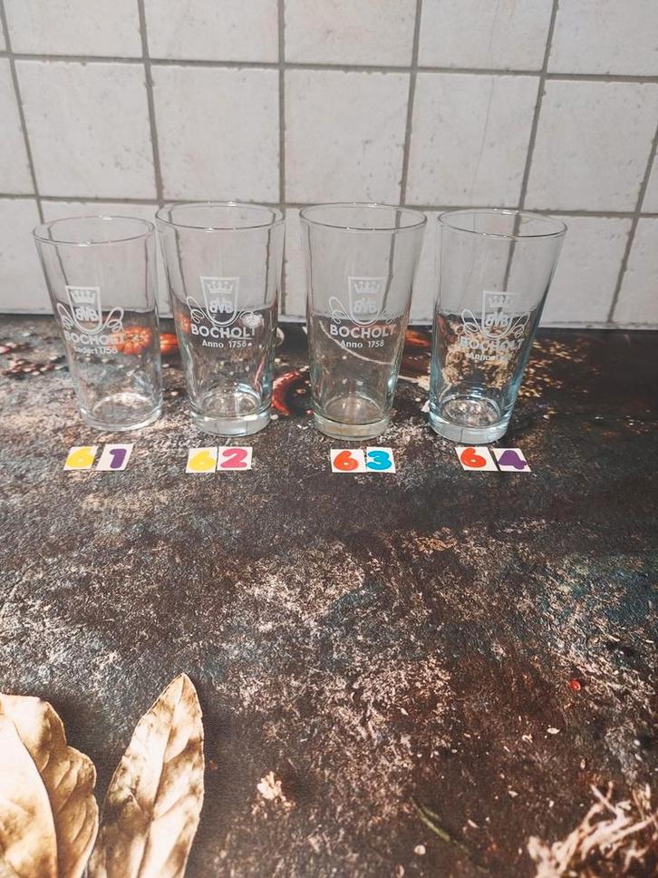 Martens pils Bocheld boerkens glazen, Verzamelen, Glas en Drinkglazen, Zo goed als nieuw, Bierglas, Ophalen of Verzenden