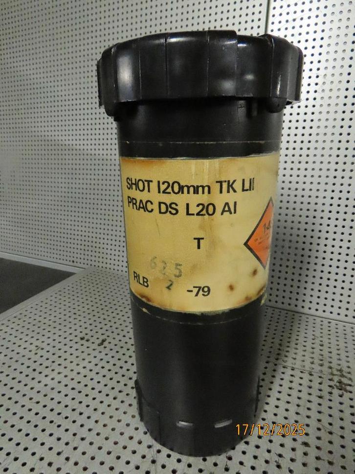 Koker Container voor 120MM granaat U.K. Military '74, Verzamelen, Militaria | Algemeen, Landmacht, Overige typen, Ophalen of Verzenden