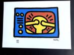 Litho Keith Haring, genummerd en formaat 35 X 50, Ophalen of Verzenden