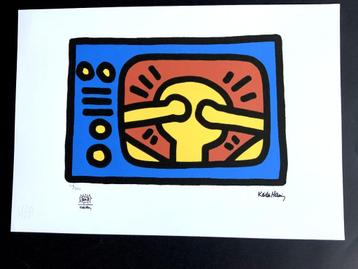 Litho Keith Haring, genummerd en formaat 35 X 50 beschikbaar voor biedingen