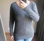 Strepen Shirt Zwart Grijs Glitters M Ongedragen, Kleding | Dames, T-shirts, Maat 38/40 (M), Verzenden, Zwart, Nieuw