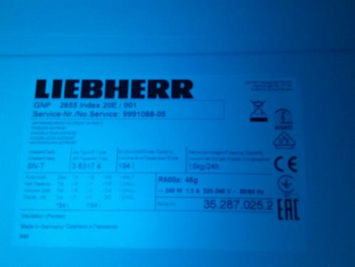 LIEBHERR DIEPVRIES GNP2855-20, Electroménager, Congélateurs, Comme neuf, Autoportant, Congélateur, Congélateur, Enlèvement
