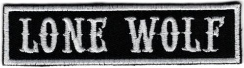 Lone Wolf stoffen opstrijk patch embleem #9, Motoren, Accessoires | Overige, Nieuw, Verzenden