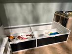 IKEA BRIMNES bedframe met 2 lades - wit/zwart - 80 x 200 cm, Huis en Inrichting, Slaapkamer | Bedden, Ophalen, 90 cm, Eenpersoons